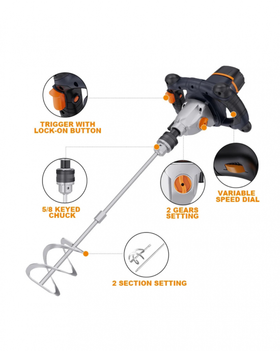 MaxXT 1200W Electric Paddle Mixer