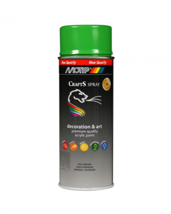 Motip Dupli Σπρέι Βαφής Ακρυλικό Crafts Yellow Green 400ml RAL 6018 SPRAY ΒΑΦΗΣ