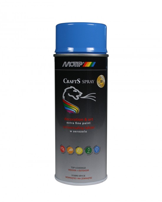 Motip Dupli Crafts Acrylic Paint Spray Blue with Glossy Effect 400ml RAL 5015 PAINT SPRAY 