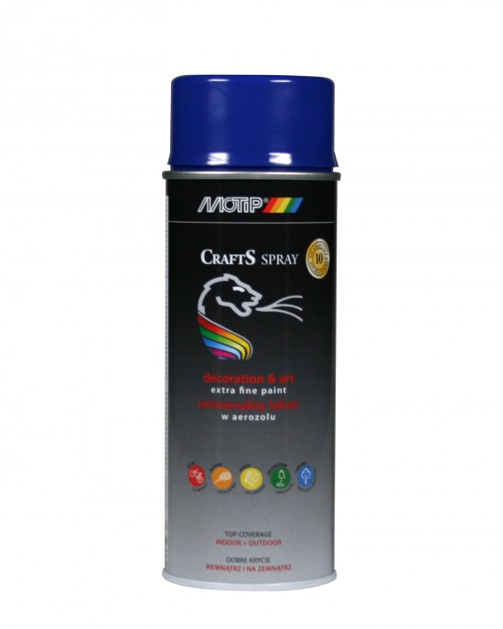 Motip Dupli Paint Spray Acrylic Crafts Gentian Blue 400ml RAL 5010 PAINT SPRAY 
