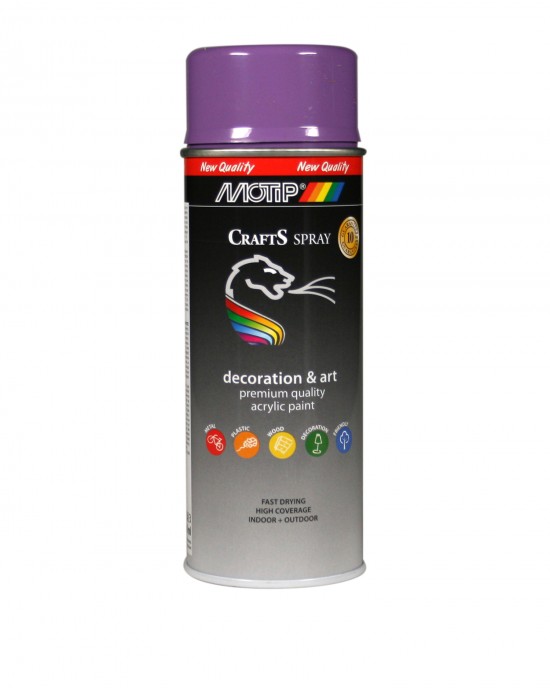 Motip Dupli Paint Spray Acrylic Crafts Blue Lilac 400ml RAL 4005 PAINT SPRAY 