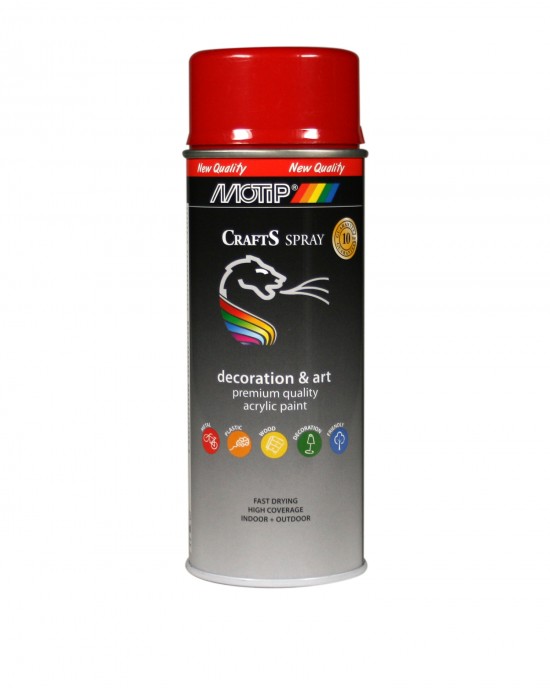 Motip Dupli Σπρέι Βαφής Ακρυλικό Crafts Ruby Red 400ml RAL 3002 SPRAY ΒΑΦΗΣ