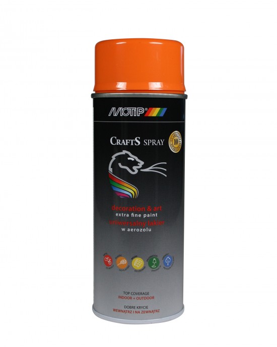 Motip Dupli Crafts Ακρυλικό Σπρέι Βαφής Πορτοκαλί με Γυαλιστερό Εφέ 400ml RAL 2003 SPRAY ΒΑΦΗΣ
