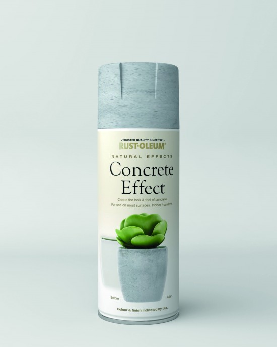 Rust-Oleum Style Paint Spray Natural Effects Concrete 400ml PAINT SPRAY 