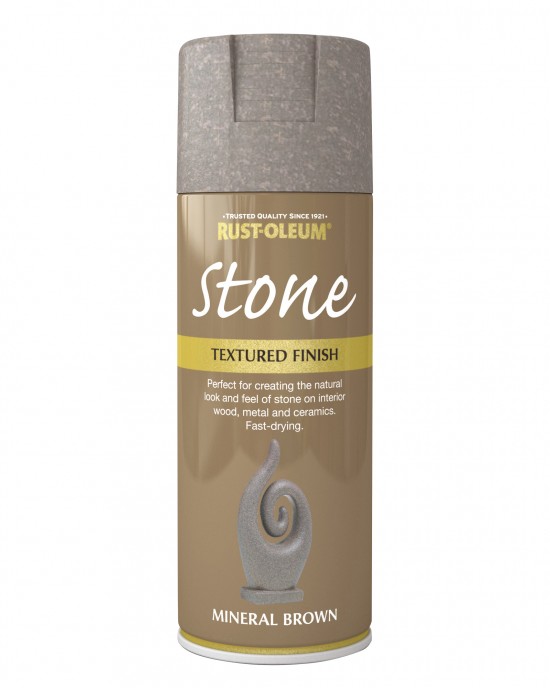 Rust-Oleum Stone Brown Paint Spray 400ml PAINT SPRAY 