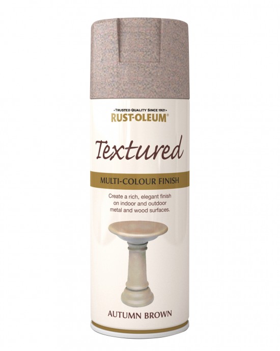 Rust-Oleum Textured Paint Spray Brown 400ml PAINT SPRAY 
