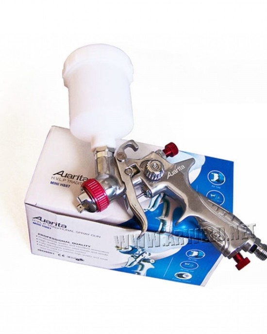 Auarita Gravity Gun Mini 887 125 ml 1.0 mm SPRAY GUNS Auarita Gravity Gun Mini 887 125 ml 1.0 mm SPRAY GUNS