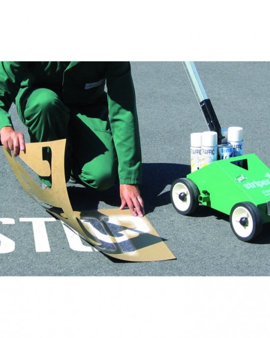 Ampere Stencil Kit Διαγράμμισης 6 τμχ Spray Διαγράμμισης