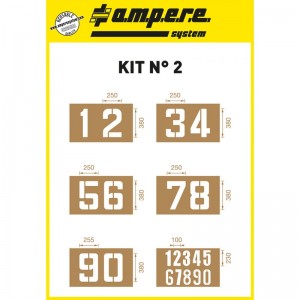 Ampere Stencil Kit Διαγράμμισης 6 τμχ