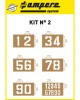 Ampere Stencil Kit Διαγράμμισης 6 τμχ Spray Διαγράμμισης