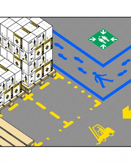 Ampere Stencil Kit Διαγράμμισης 6 τμχ Spray Διαγράμμισης