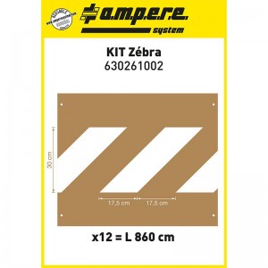 Ampere Stencil Kit Διαγράμμισης 12 τμχ