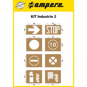Ampere Stencil Kit Διαγράμμισης 8 τμχ